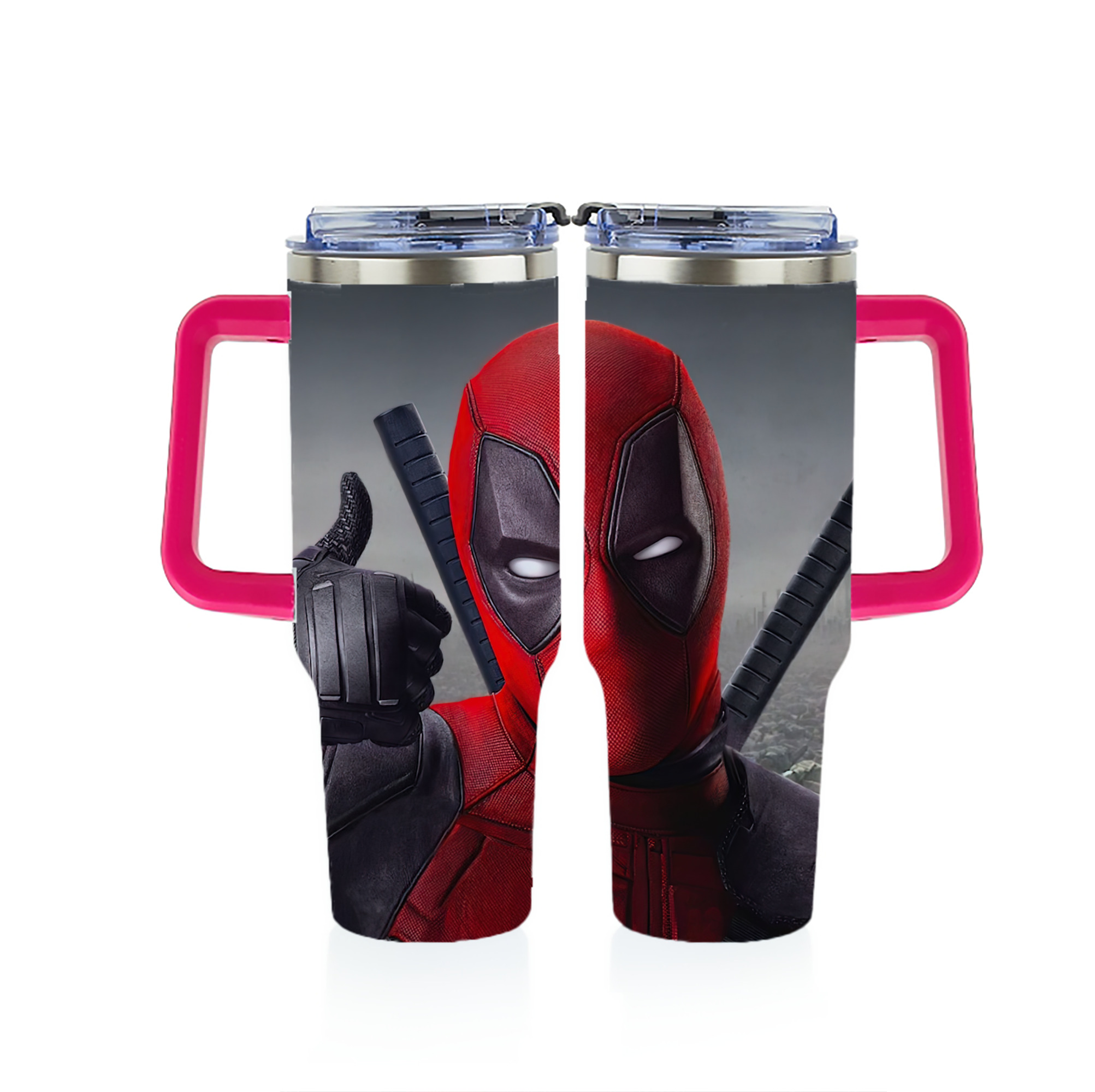 （画像用） Deadpool デッドプール 1200ｍLフルプリント車用タンブラー